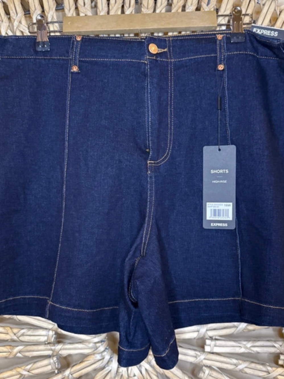 Express women’s Dark Blue Denim Shorts